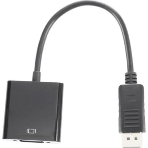 Wholesale 5 Set Displayport DP Male To VGA Female Adapter Display Port Cable Converter Black