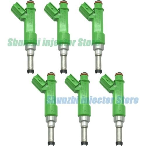 6pcs Fuel Injector Nozzle For Toyota Highlander 2.7 Second Hand OEM:23250-0V030 23209-0V030 232500V030 232090V030 23250 0V030