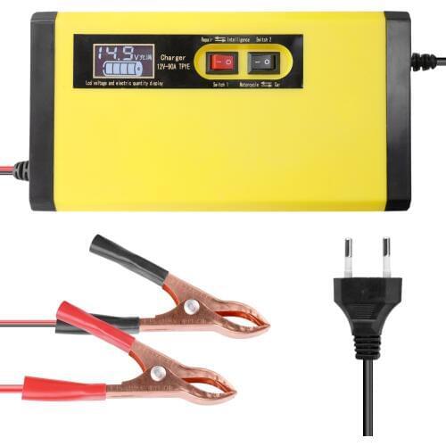 12V 8A Full Automatic Car Battery Charger Fast Power Charging Pulse Repair Chargers Wet Dry Lead Acid Battery-chargers