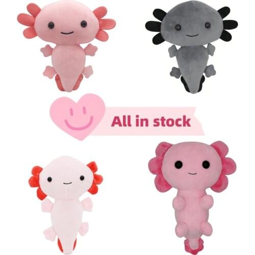 Axolotl Plush Toy Kawaii Animal Axolotl Plushies Figure Doll Toy Cartoon Pink Axolotl Stuffed Doll 20cm Gifts For Kids Girls