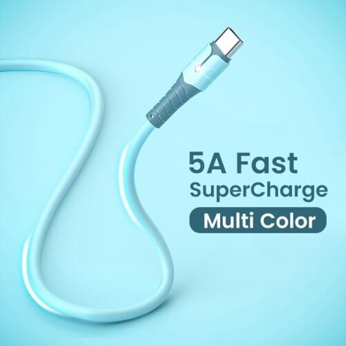 5A SuperCharge USB Type C Cable for Huawei Mate40 Pro USB C Cable for Samsung S9 Fast Charging Wire USB C Phone Charge Cord