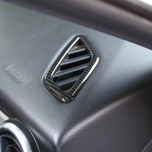 Carbon Fiber Car Dashboard Air Conditioning Vent cover Trim For Mercedes Benz CLA GLA Class W117 X156 2014-2018 ABS accessories