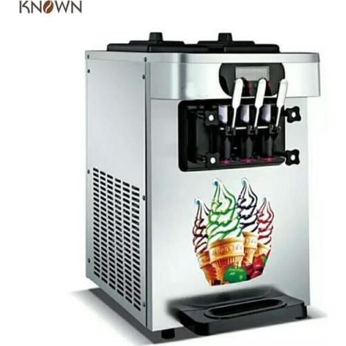 Ice cream machine commercial soft serve icecream machine 3 flavour