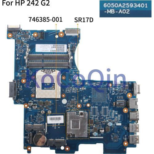 KoCoQin Laptop motherboard For HP M4 242 G2 Mainboard 6050A2593401-MB-A02 746385-001 746385-601 SR17D