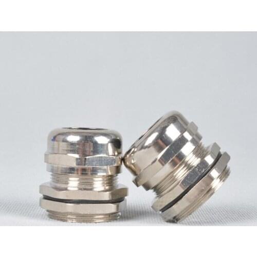 Metal Power Cord Cable glands nickel-plated M25 1.5 X5
