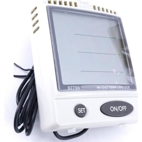 AZ87799 Desktop IN/OUT Humidity Temperature Datalogger Simultaneously Displays Temperature and Humidity