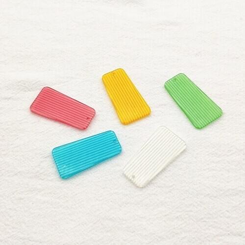 New arrival! Mix color 19x37mm 50pcs Acrylic Trapezoid-shape Charm for earrings,Earring parts,jewelry findings