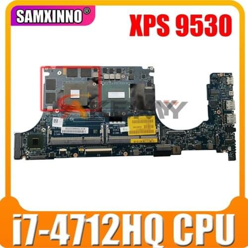 Original Laptop motherboard For DELL XPS 9530 i7-4712HQ Mainboard LA-9941P CN-0T37HN 0T37HN SR1PZ N14P-GT-A2 DDR3