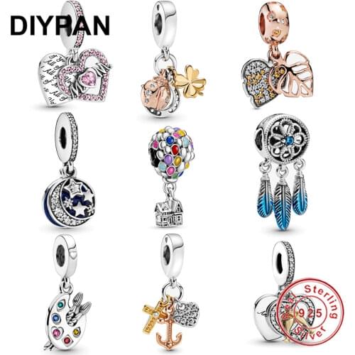 Fit Original Pandora Charms Silver 925 Bracelet Pendant Silver Up House & Balloons Charm Women Fashion Jewelry Berloque