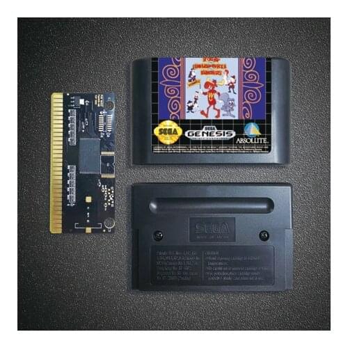 Adventures of Rocky and Bullwinkle and Friends- 16 Bit MD Game Card for Sega Megadrive Genesis Video Game Console Cartridge