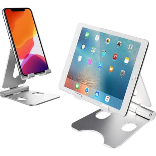 Oaoyeer Phone Holder Stand For iPhone Samsung Xiaomi Metal Holder Foldable Mobile Phone Stand Desk mobile phone accessories