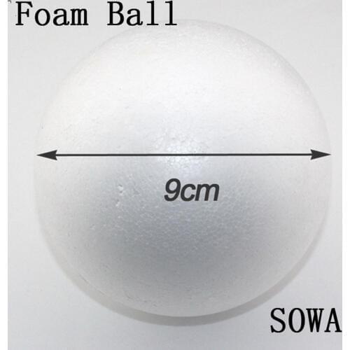 Free Shiping Size 9cm Natural White Styrofoam Round Balls Craft Ball Foam Ball DIY Handmade Painted Ball(10pcs/lot)