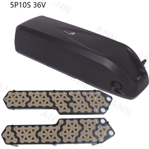 48V/36V HaiLong case E-bike battery box, Can hold 52 pcs 18650 li-ion battery, With free holder and bus bar