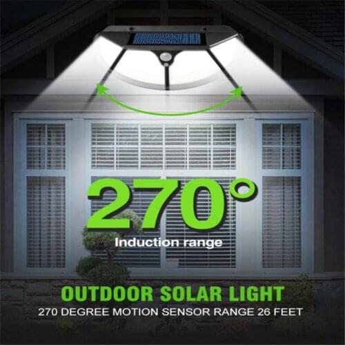 102 Led Solar Light Human Induction Outdoor Solar Wall Lamp PIR Motion Sensor Lamp Waterproof Solar Light For Garden Decoration