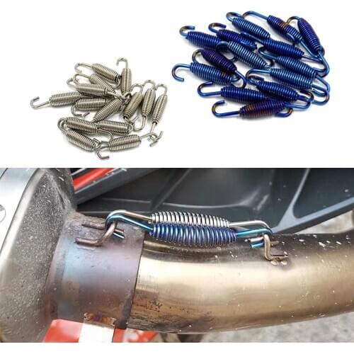 10 PCS Motorcycle Universal Springs Stainless Steel for Motorbike Motocross Dirt Bike ATV Scooters Muffler Exhaust Spring Hooks