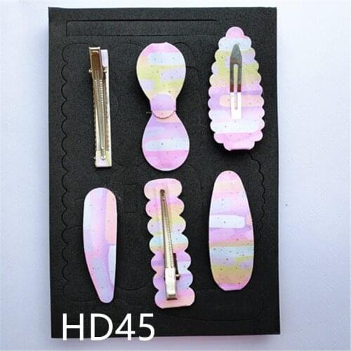 Hair clip bow cutting die wooden mold HD45