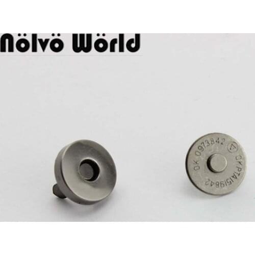 10-50sets 14*3mm hung plating strong powerful magnetic snap button clasp fastener for real leather bags purse wallet