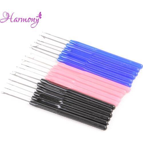 10pcs Latch Crochet Hair Hook Needles for Micro Rings I tip Hair Extensions Braiding Ventilation Needles Hair Extension Tools
