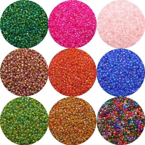 150Pcs/Pack 4mm Glass Seed Beads AB Colorful Round Spacer Bead For DIY Bracelet Necklace Sewing Craft Garments Accessories