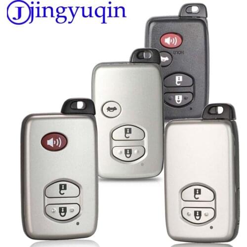 Jingyuqin 10ps Remote 3/4 B Car Smart Key Case For Toyota Camry Key Cover FOB Shell