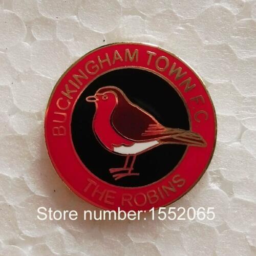 Custom FC Pin Badges BUCKINGHAM TOWN FC Soccer Lapel Pin Badge