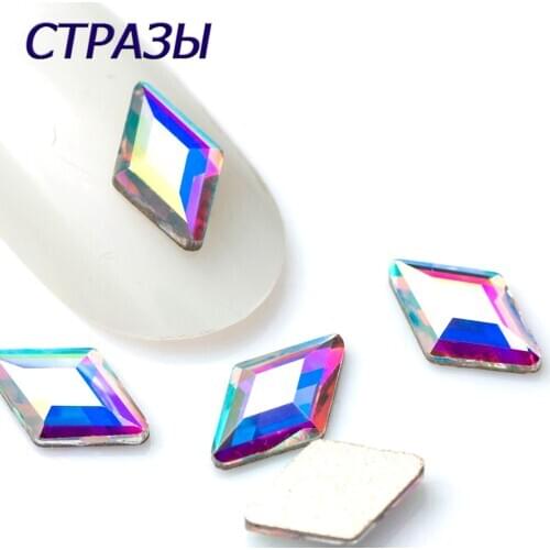 Marquise Nail Rhinestones Crystals Flatback Glass Stones Manicure Nail Art Decoration Charms Gem Jewelry Accessories