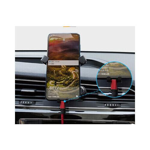 LHD ! Carbon Fiber Look Car Air Vent Mount Phone Holder for VW Touran 2016-2019