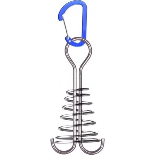 40%HOT Outdoor Camping Tent Rope Buckle Hook Pallet Accessories with Carabiner Spring