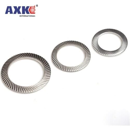 M2.5 M3 M4 M5 M6 M8 M10 M12 M14 M16 DIN9250 A2-70 304 Stainless Steel Disc Spring Serrated Lock Washer Knurled Elastic Gasket
