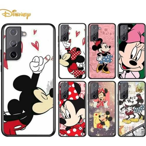 Mickey Mouse Animation For Samsung Galaxy S21 S20 S10e S9 S8 S7 S6 Plus Ultra Lite Edge 5G Silicone Black Soft Phone Case