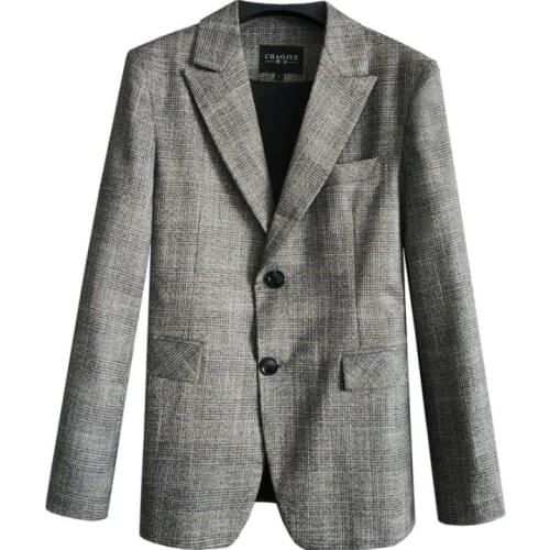 Business plaid suit mens terno masculino blazer grey 2021 autumn new non-ironing suit jacket fashion all-match slim clothes