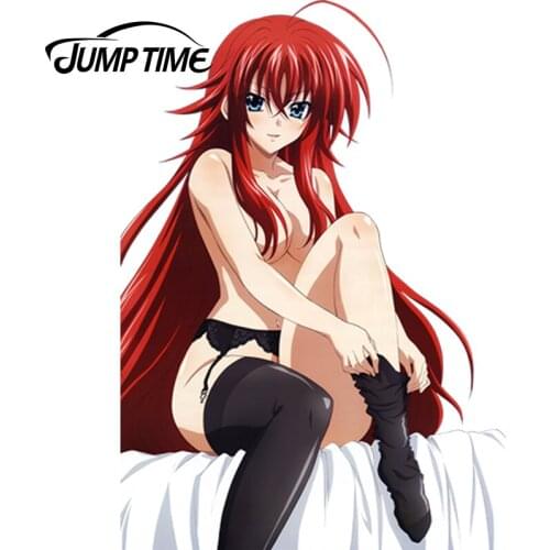 JumpTime 13cm x 9.1cm Car Sticker Sexy Woman Girl Rias Gremory RenderDecal JDM Car Styling Auto Decoration