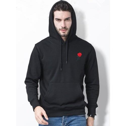 New mens sportswear Fashion Brand Quality hoodie men women brand spring autumn and winter beautiful rose printd joker hoodie