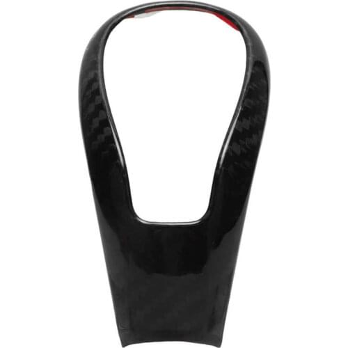 Gear Shift Collars auto accessorie Gear Shift Knob Trim Sticker Carbon Fiber Replacement for XC60 S60 V60 V40 S80 2013‑2019