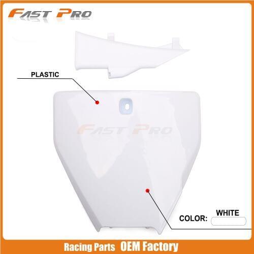 Plastic Motorcycle License Mount Registration Number Plate Cover For Husqvarna FC 250 350 450 FX350 FX450 TC 125 250 TX300 FS450