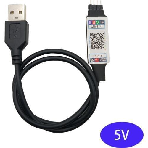5V USB LED RGB Controller Bluebooth Power For TV Backlight Colorful Led Strip RGB Controller Remote Light Magic Home