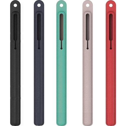 For Apple Pencil Silicone Case Imitation Leather Pattern Tablet Touch Pen Stylus Sweatproof Protective Sleeve for iPad