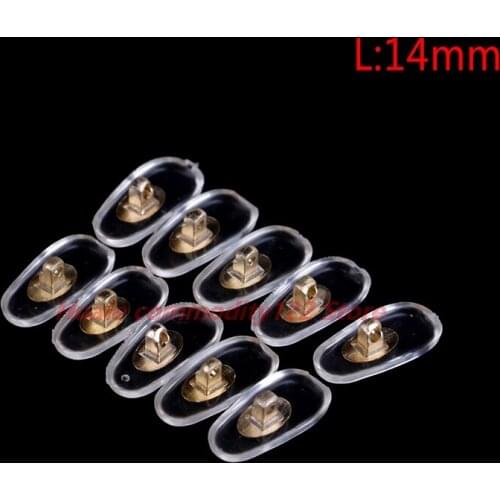 Hot Silicone Screw On For Glasses Support Nose Pad Eyewear Accessories Brace Support S/L Size Sunglasses Nose Pad Silver/Gold