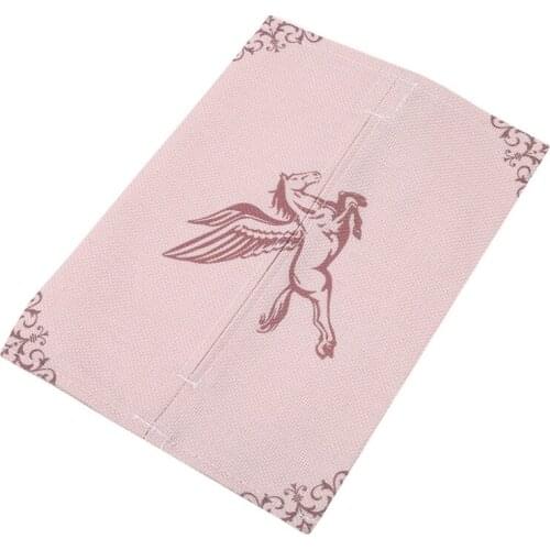 Tissue Boxes Seat Back Hanging Napkin Box Strap Cotton Linen Napkin Holder Cases Classic Car Car Sofa Hotel Decorative