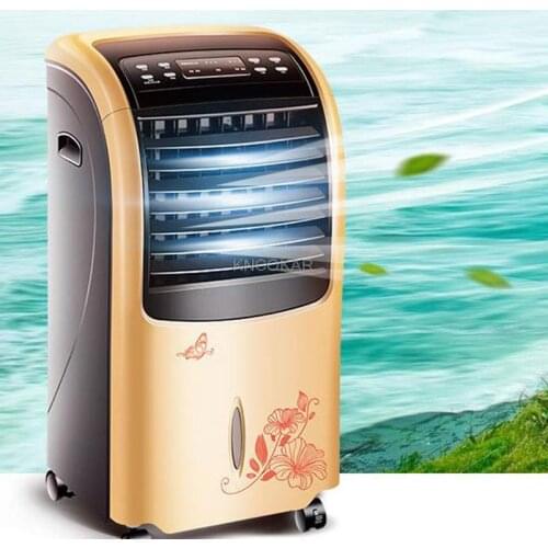 Cooling and heating air conditioning fan humidification refrigeration household remote-controlled water cooling fan with mobile