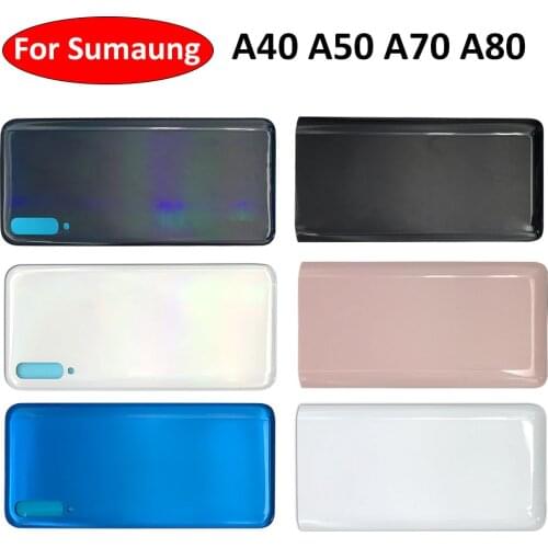 Back Battery Cover Rear Cover Glass Housing For Samsung Galaxy A40 A50 A70 A80 Rear Back Glass Battery Cover Case