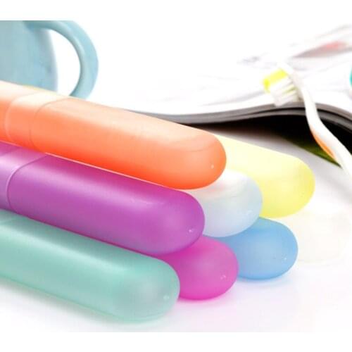1PC Portable Travel Toothbrush Case Hiking Camping Convenient Protect Toothpaste Holders Tube Cover Bathroom Products