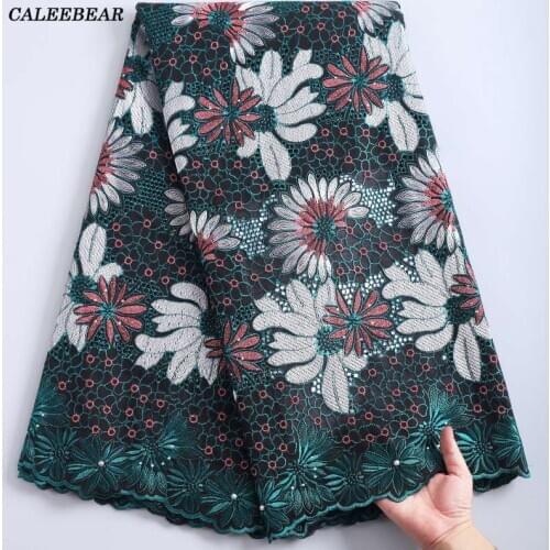 2021 High Quality African Lace Fabric Embroidery Cotton Swiss Voile Lace In Switzerland Nigeran Cotton Lace Fabric For Sew S2230