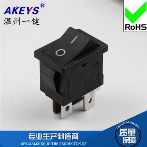 5 Pcs Four-legged ship type switch LCD TV power rocker switch 15*21mm copper foot 4 foot 2 file KCD1-104