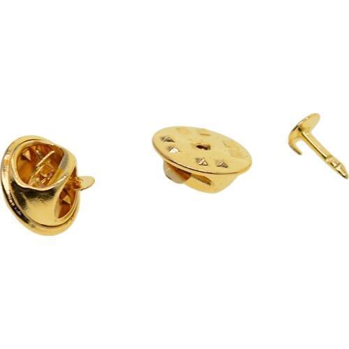 50 Sets Brass Tie Tacks Butterfly Pinch Back Pins Clutch Lapel Scatter Pins Accessories
