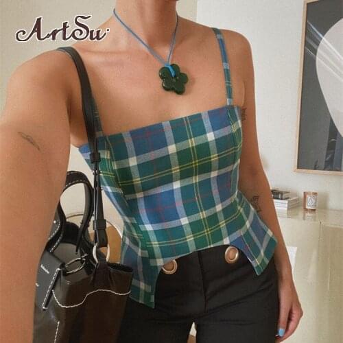 ArtSu Women's Crop Tops