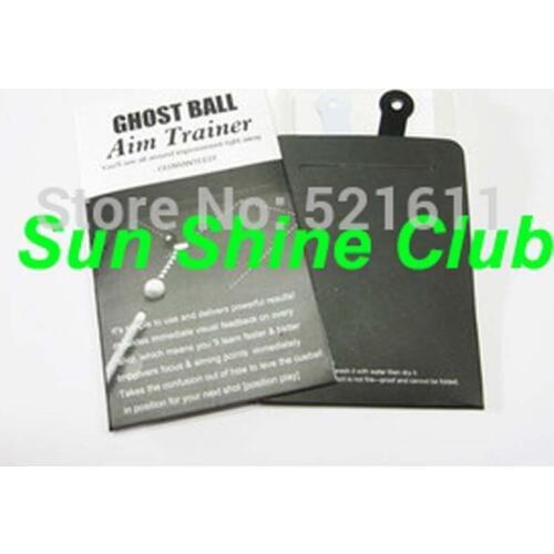 Free shipp 20pcs/lot New Billiards Pool Ghost Ball Aim Trainer Black Snooker Ghost Ball Aim Trainers Billiards Accessories