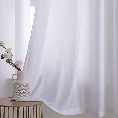 BILEEHOME Silk Curtains For Windows
