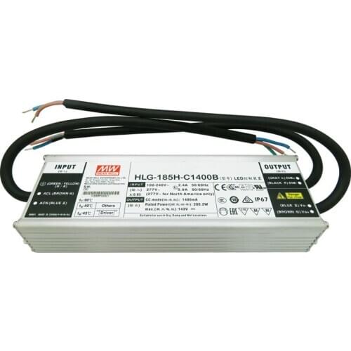 MEAN WELL HLG-185H-C1400B Driver 143V 1400MA Power Supply For 2 Cree CXB3590 LED