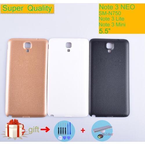 ORIGINAL For Samsung Galaxy Note 3 Neo Mini Lite N750 N7502 N7505 SM-N750 Housing Battery Cover Back Cover Case Rear Door